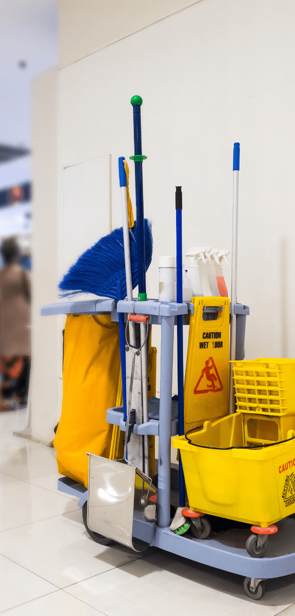 Professional cleaning equipment for commercial projects.